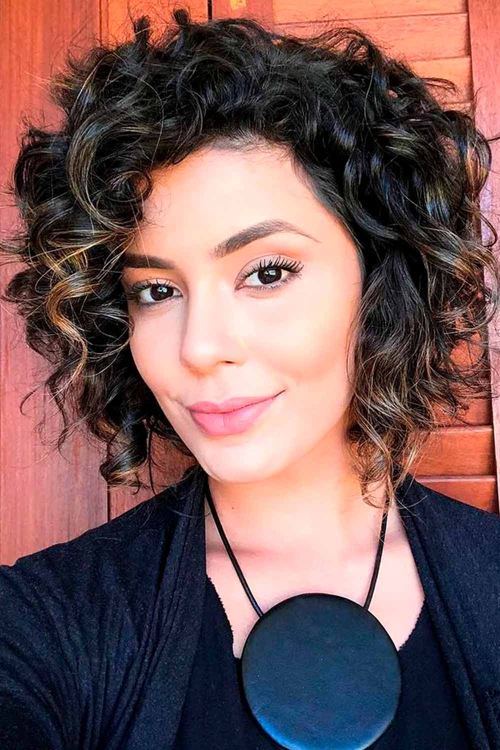 Layered, Curly Bobs