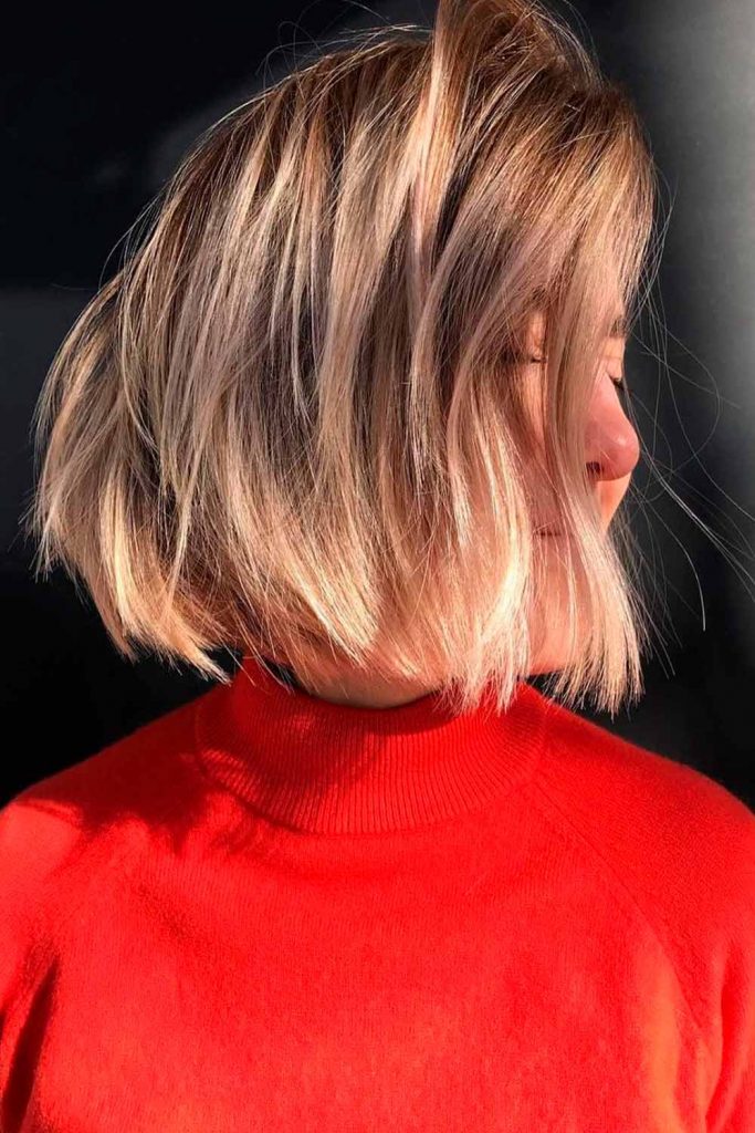 Short Blonde Bobs With Layers