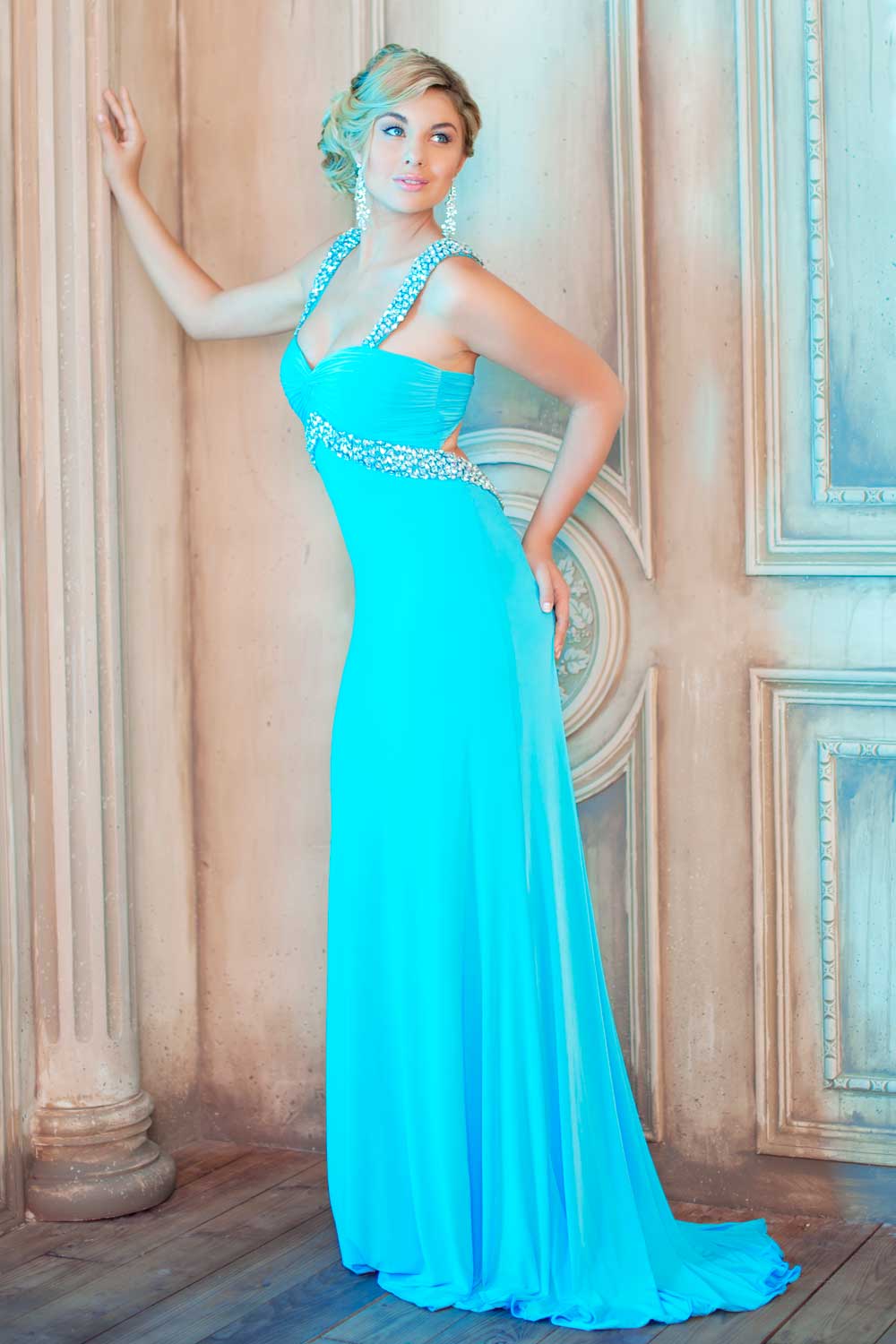 Light Blue Wedding Dress