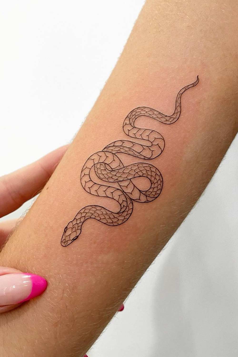 Simple Snake Tattoo Design
