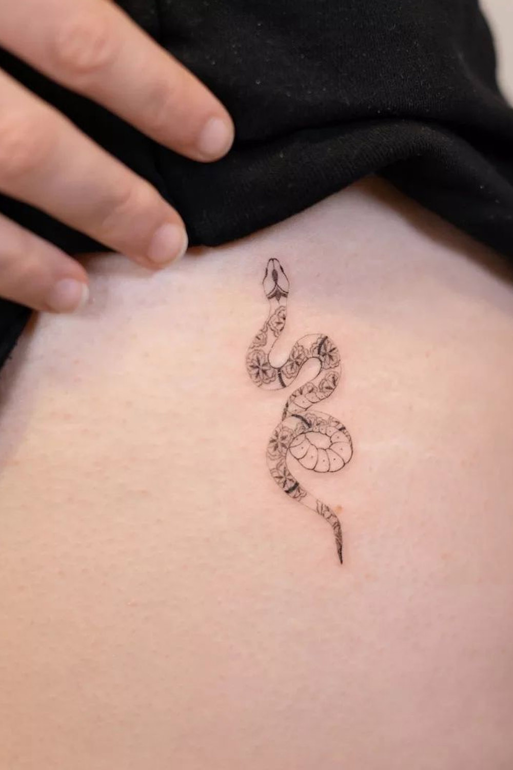 Snake 2 - Blackwork – Lizzy Dalton Tattoo