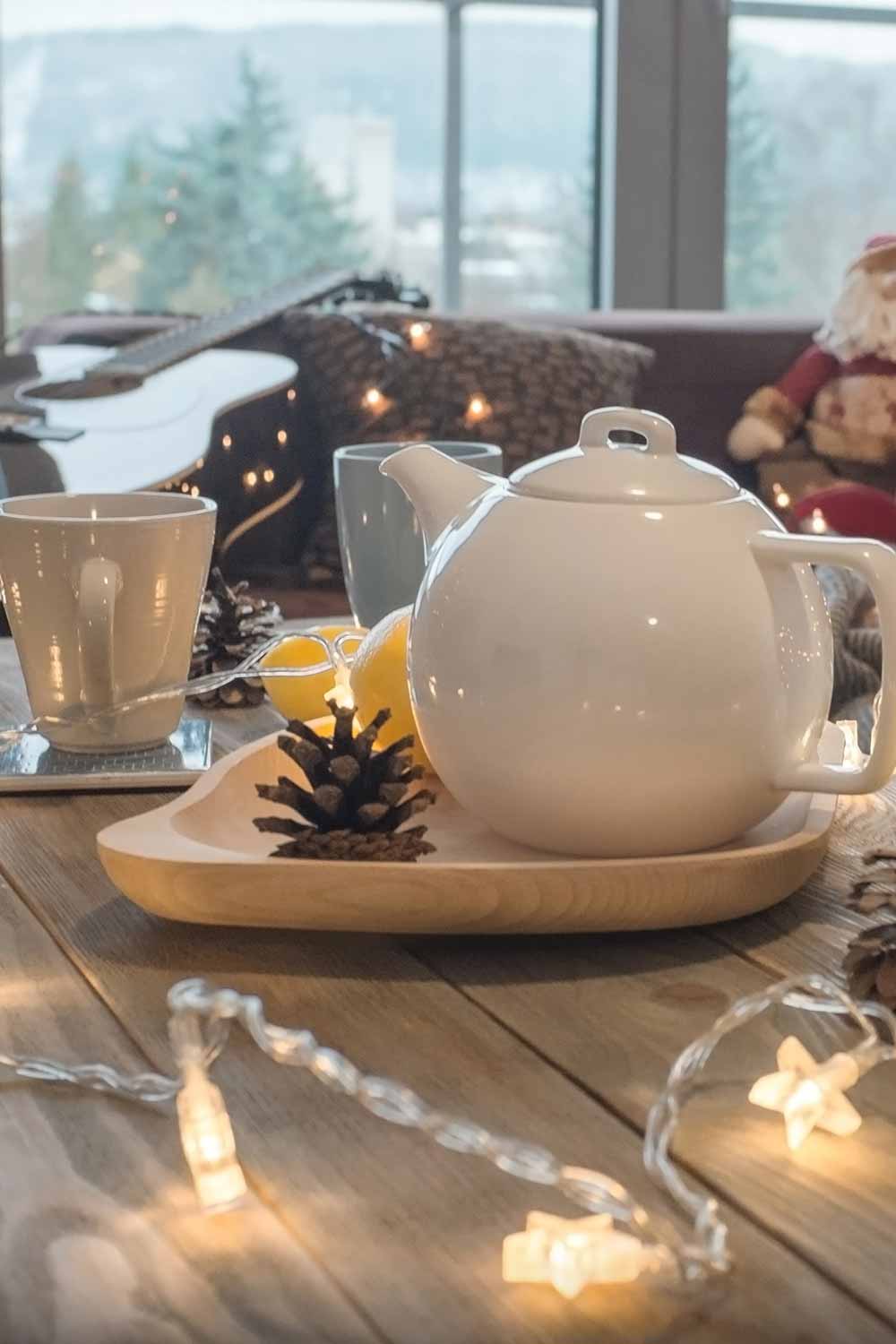 Tea Table Decoration with Lights