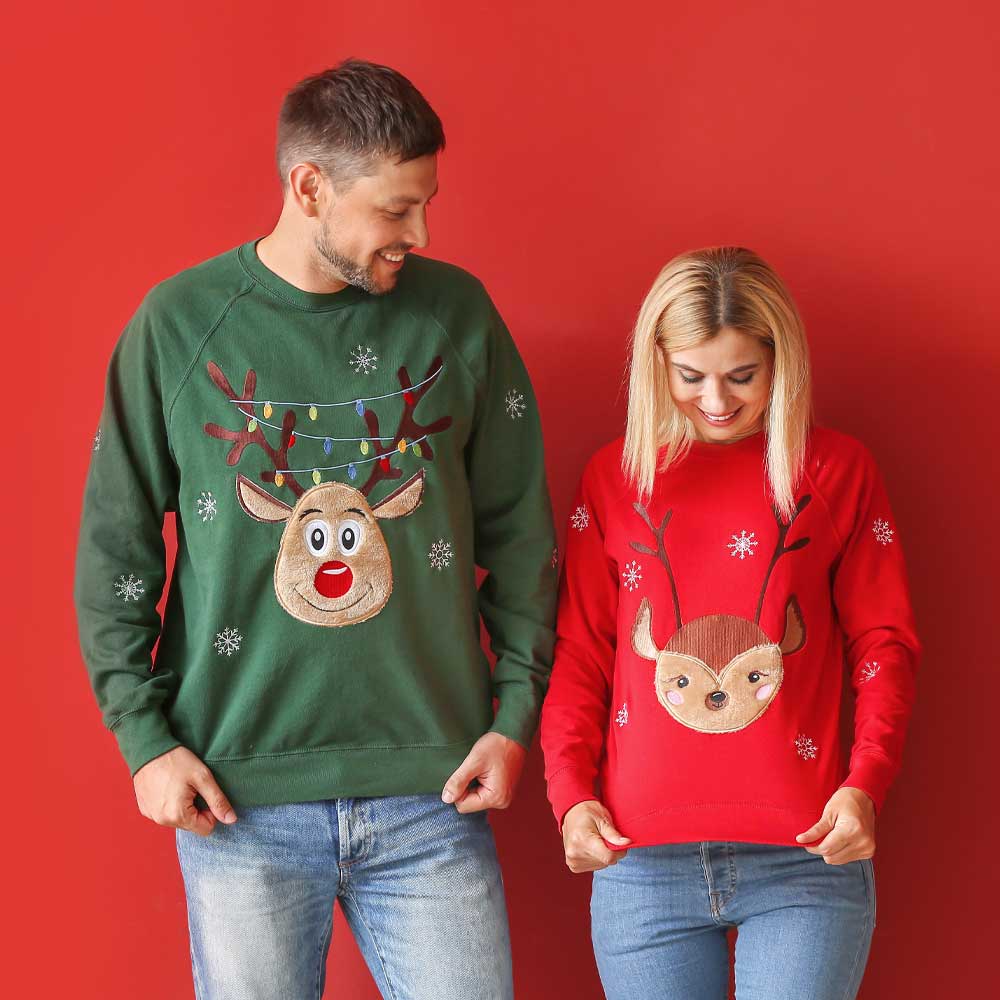 Couple Sweaters with Deers for Couple