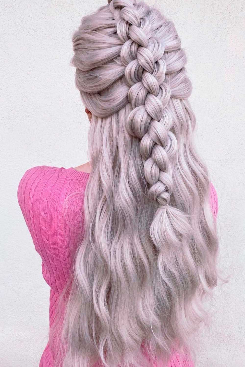 Braided Half Up Hairstyles For Christmas Party