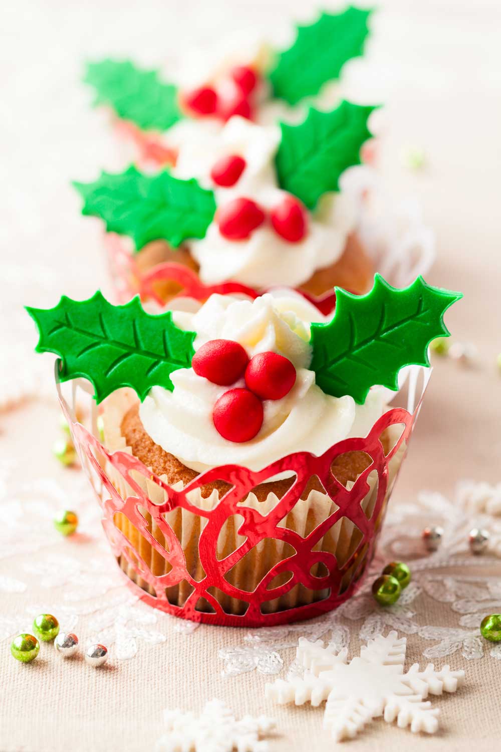 Christmas Theme Cupcake Design