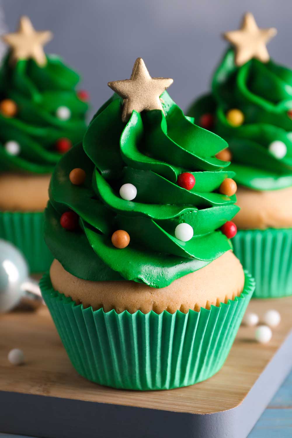 Christmas Tree Cupcake Decoration
