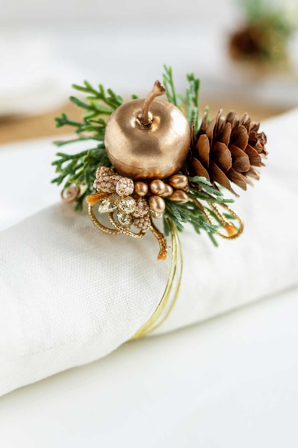 Christmas Napkin Ring with Cone