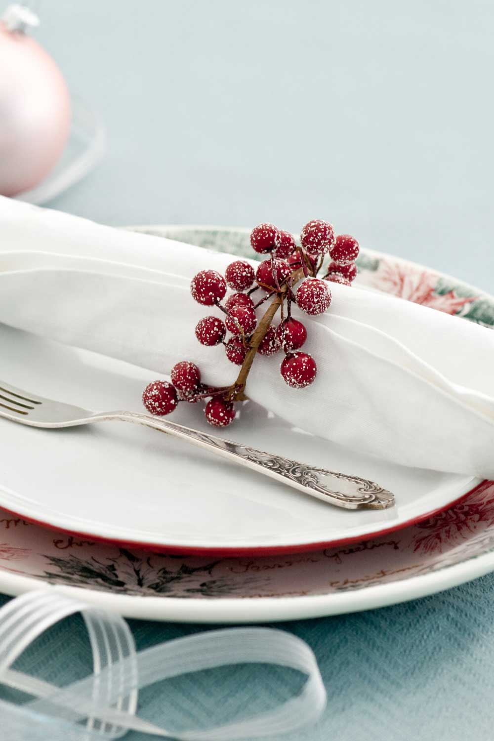 Red Berries Christmas Napkin