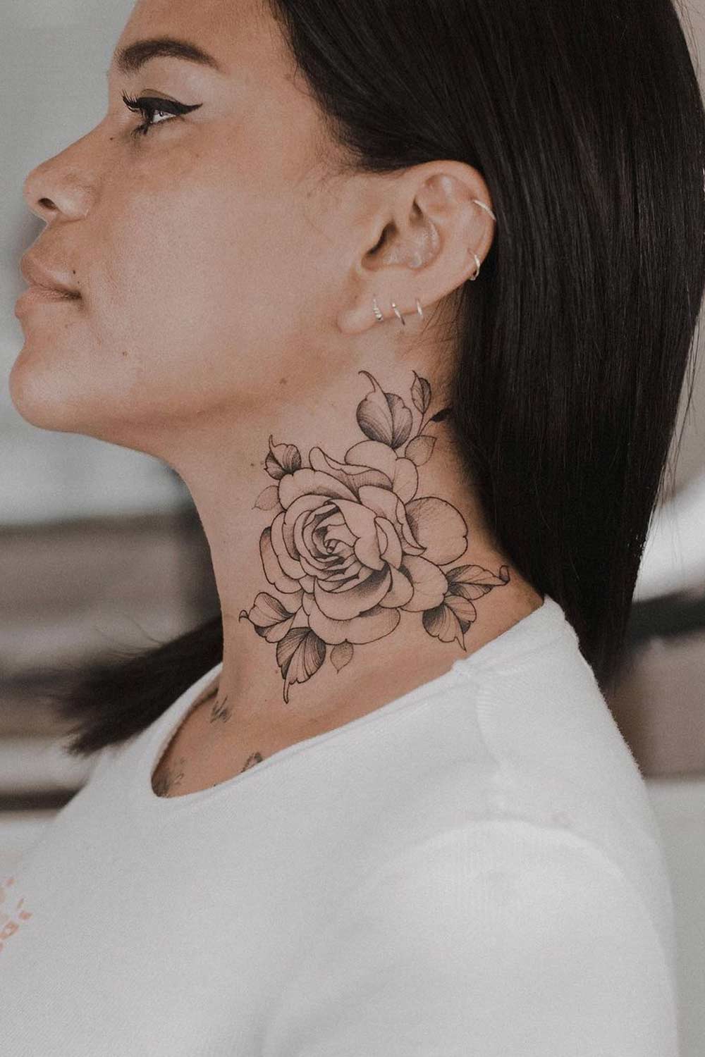 40 Best Neck Tattoos for Women 2023   The Trend Spotter