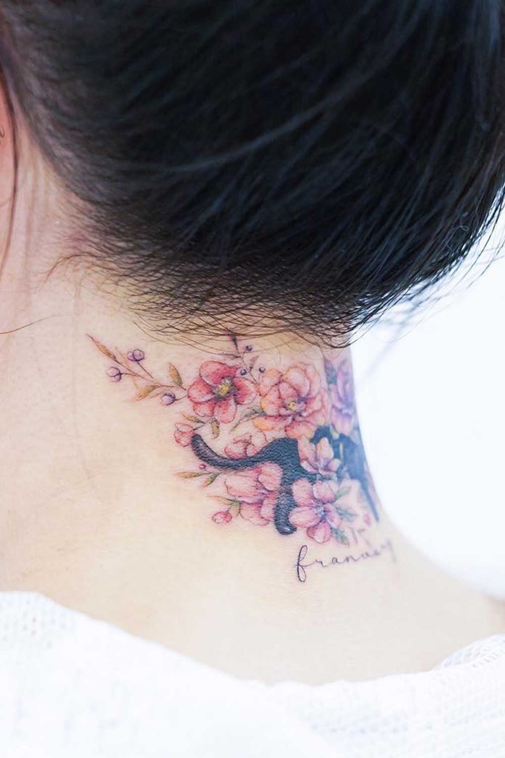 Little Tattoos — Emily's back of neck little tattoo: “After...