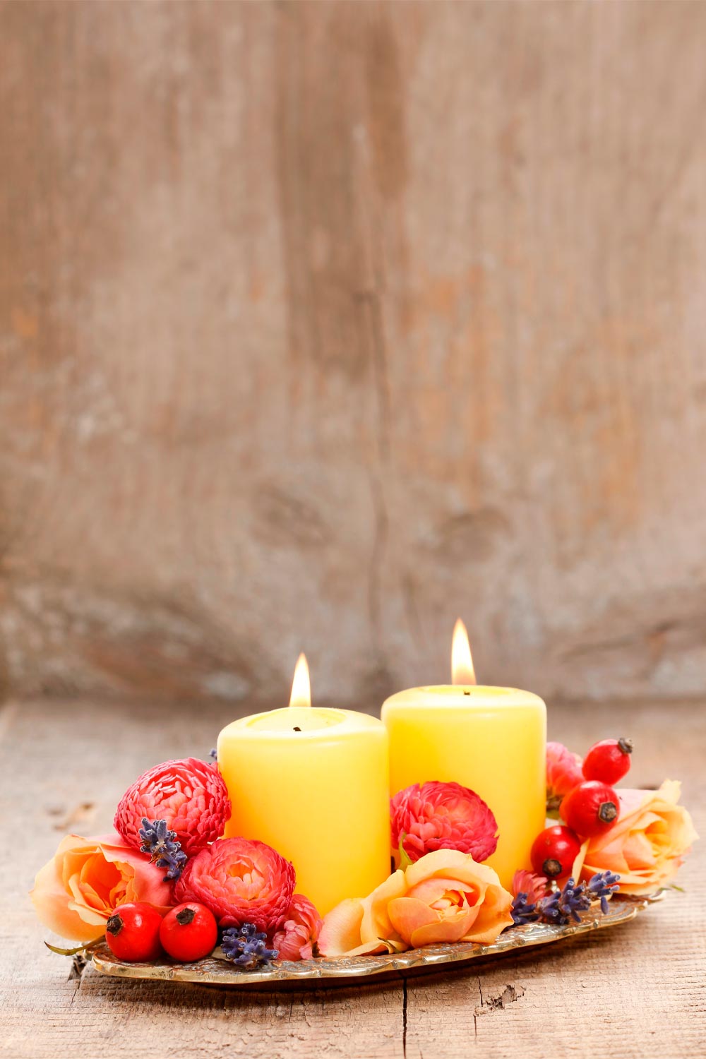 Rustic Centerpiece Ideas With Candles
