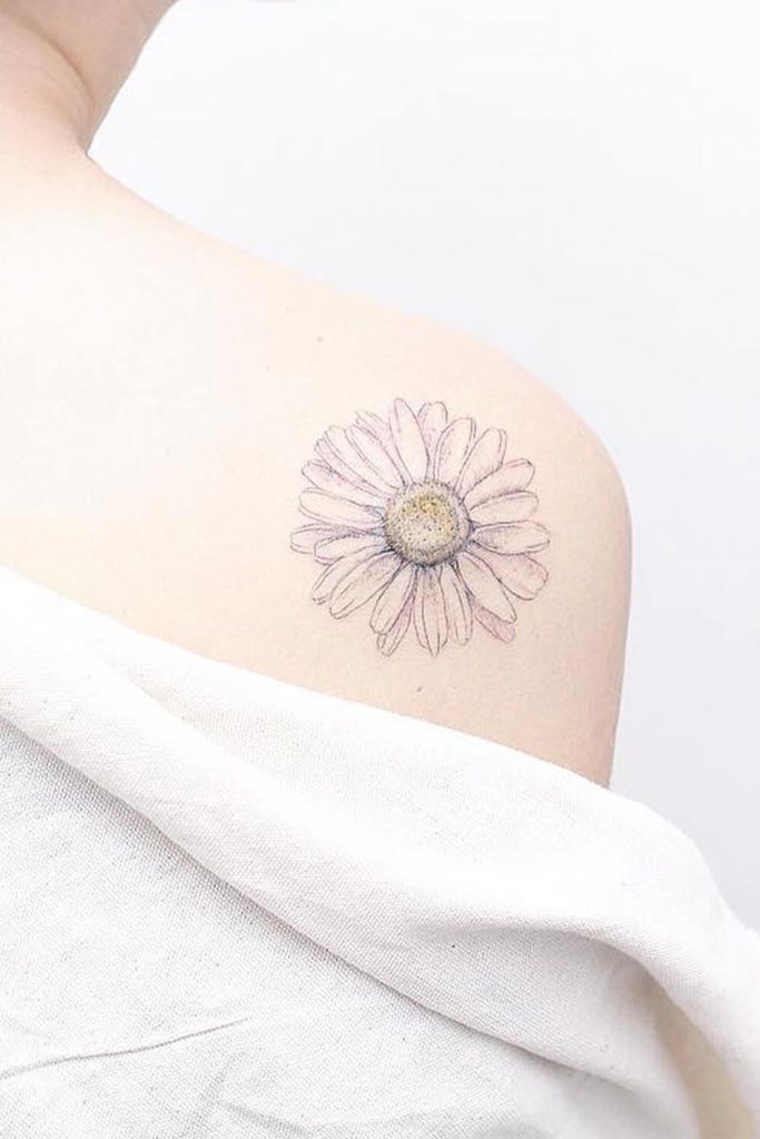 Beautiful Tattoo of a Daisy Ideas You Will Want to Copy - Glaminati