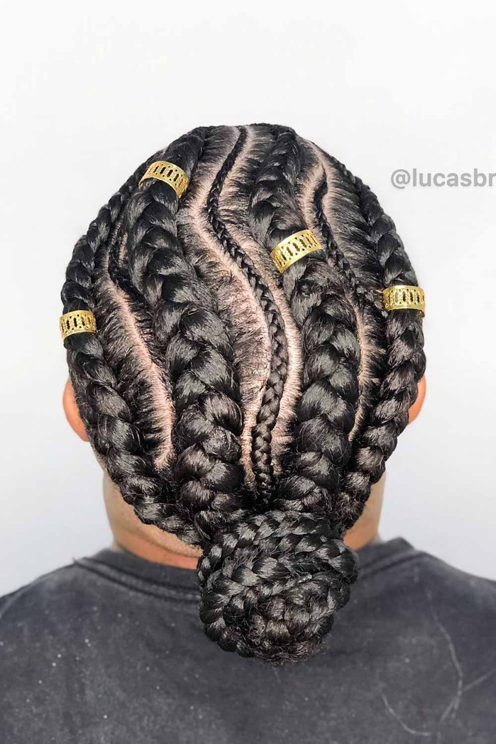 Cornrows with Beads