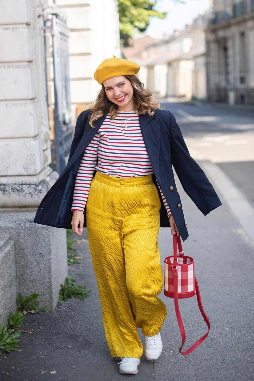 Valentines Day Outfits with Bright Yellow Accent