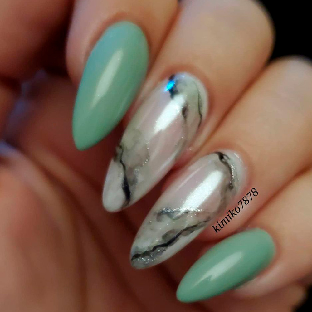 How To Do Marble Nails & Top 10 Popular Marble Nail Designs 2023