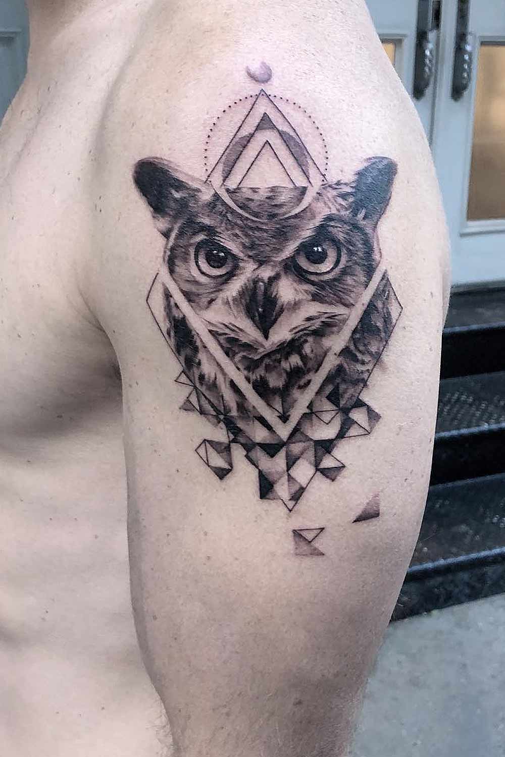 Image result for owl tattoo  Mens owl tattoo Owl tattoo Owl