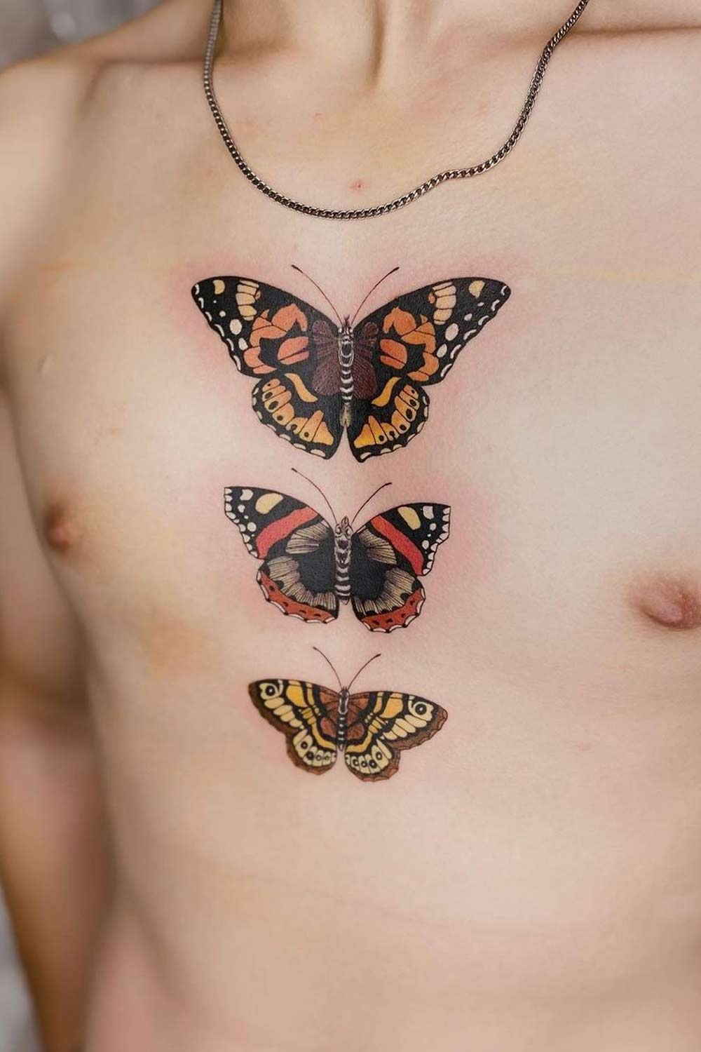 Male Butterfly Tattoo Design
