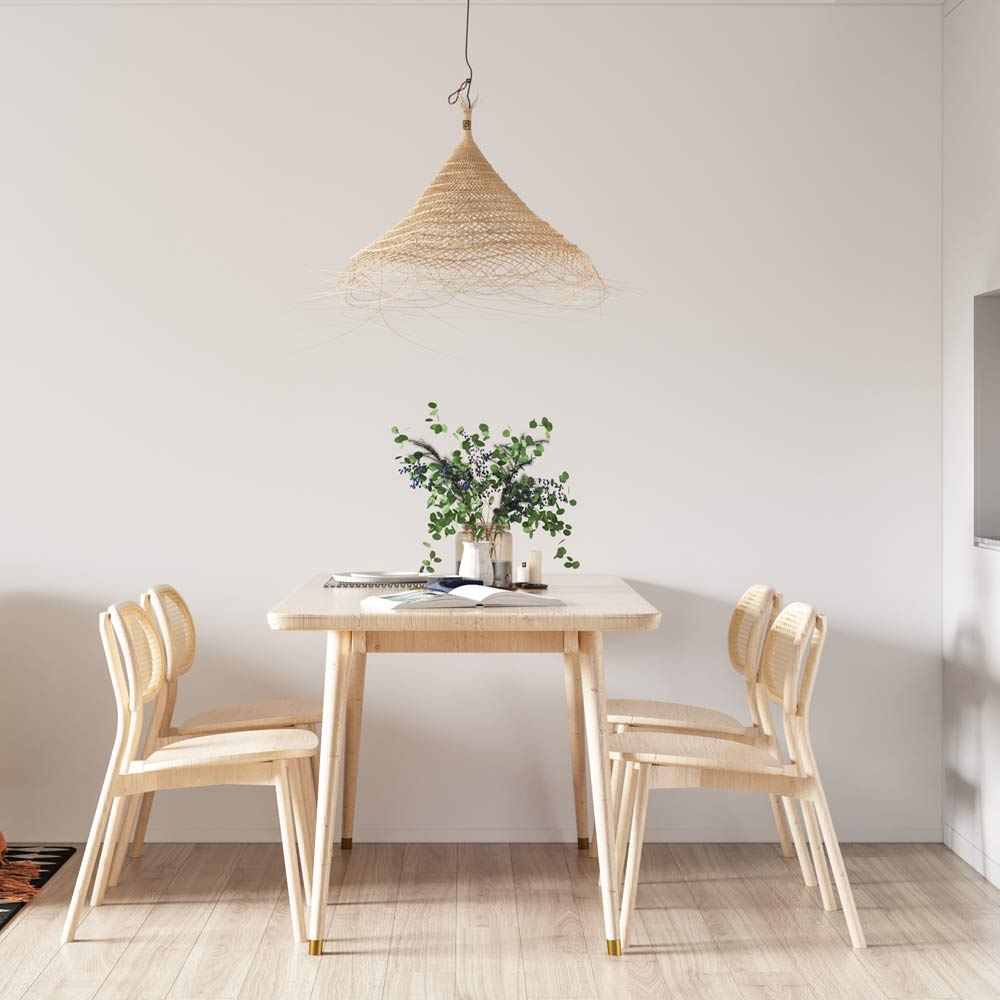 Light Rustic Dining Room Design