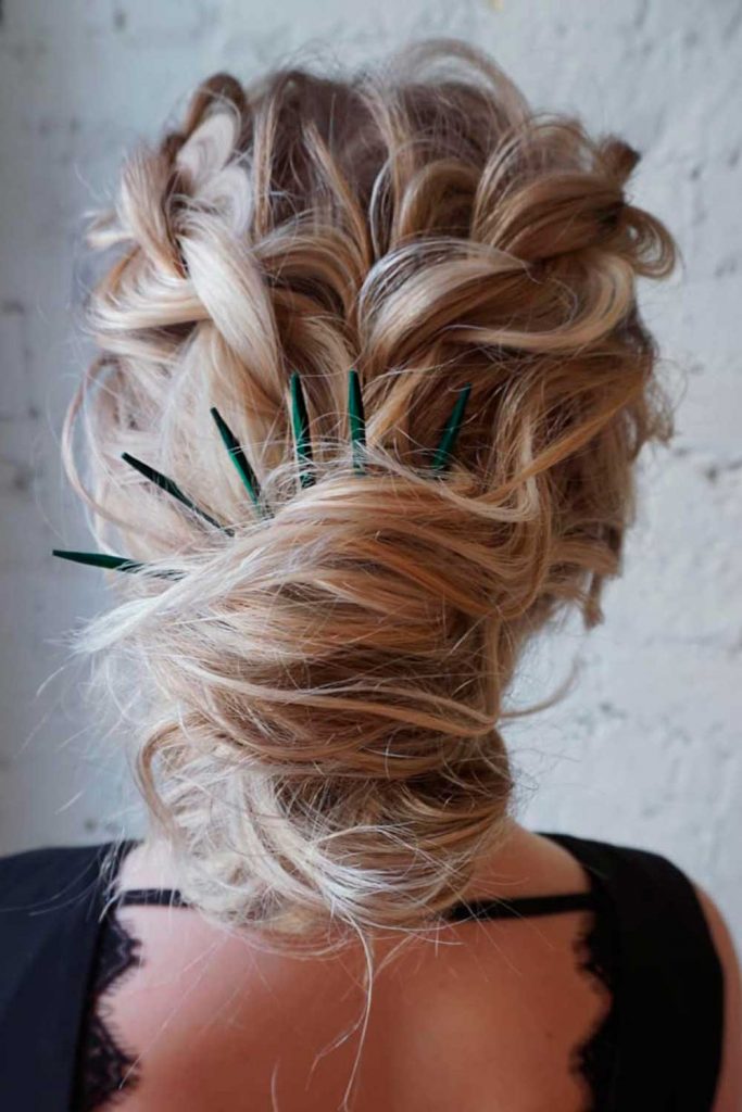 Braided, Textured, & Accessorized Spring Updo
