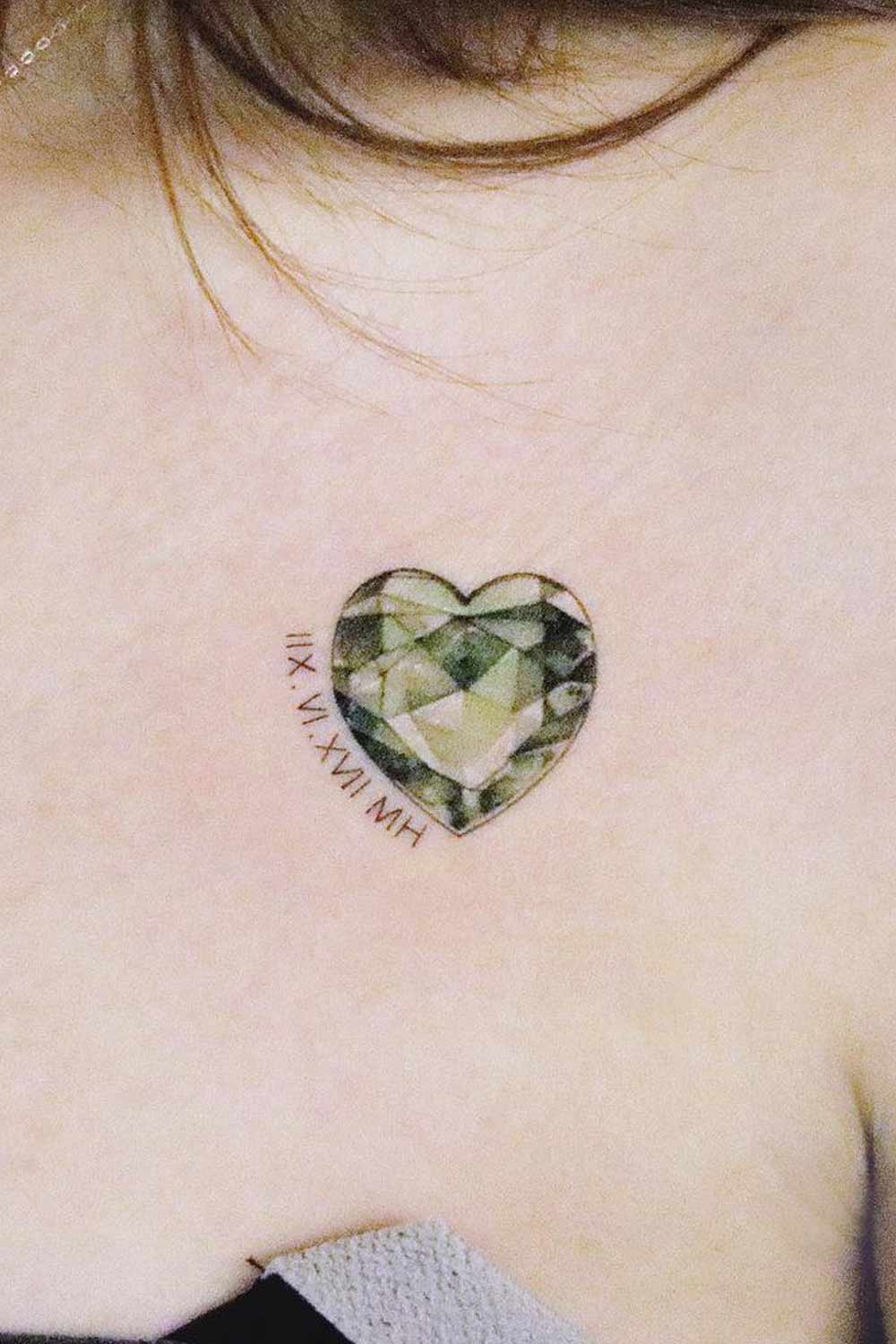 Crystall Heart Tattoo