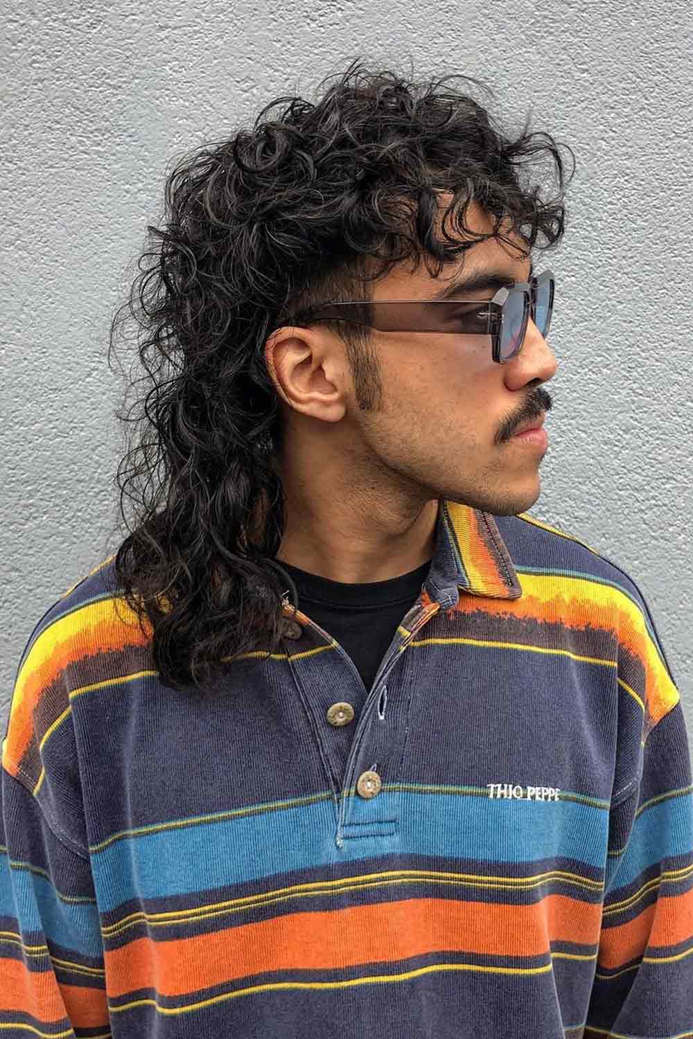 Shaggy Mullet for Curly Hair