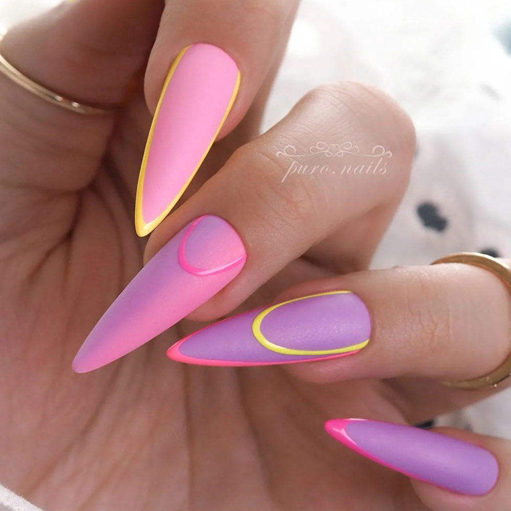 Pastel Purple Nails Design