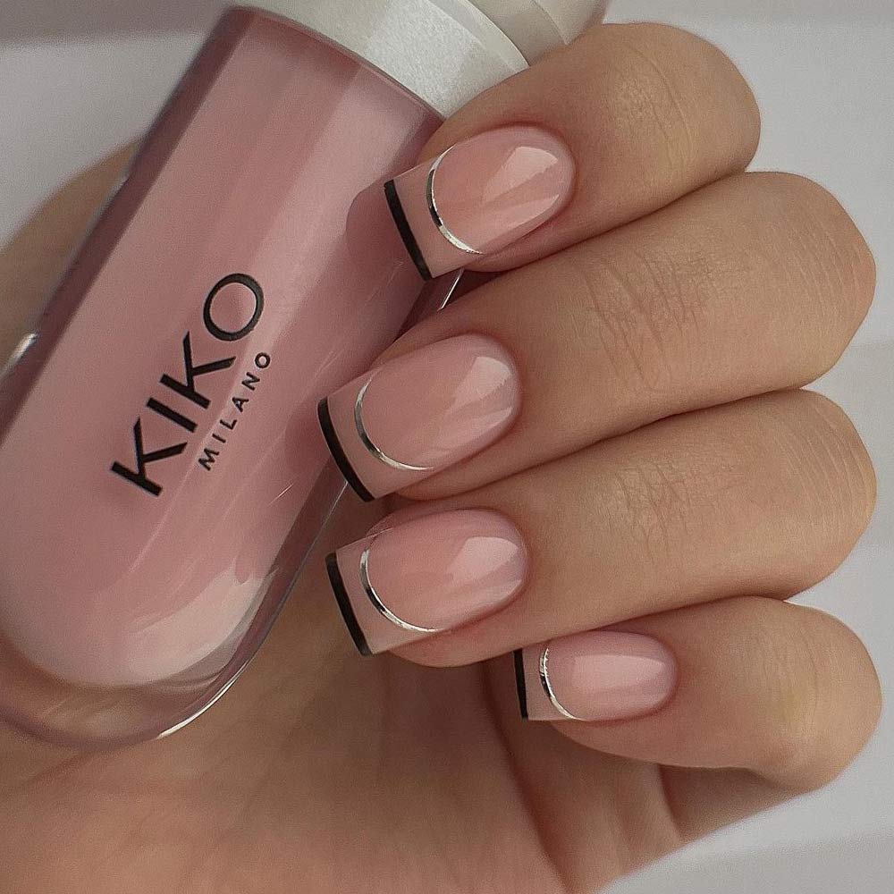 Nude Square Nails