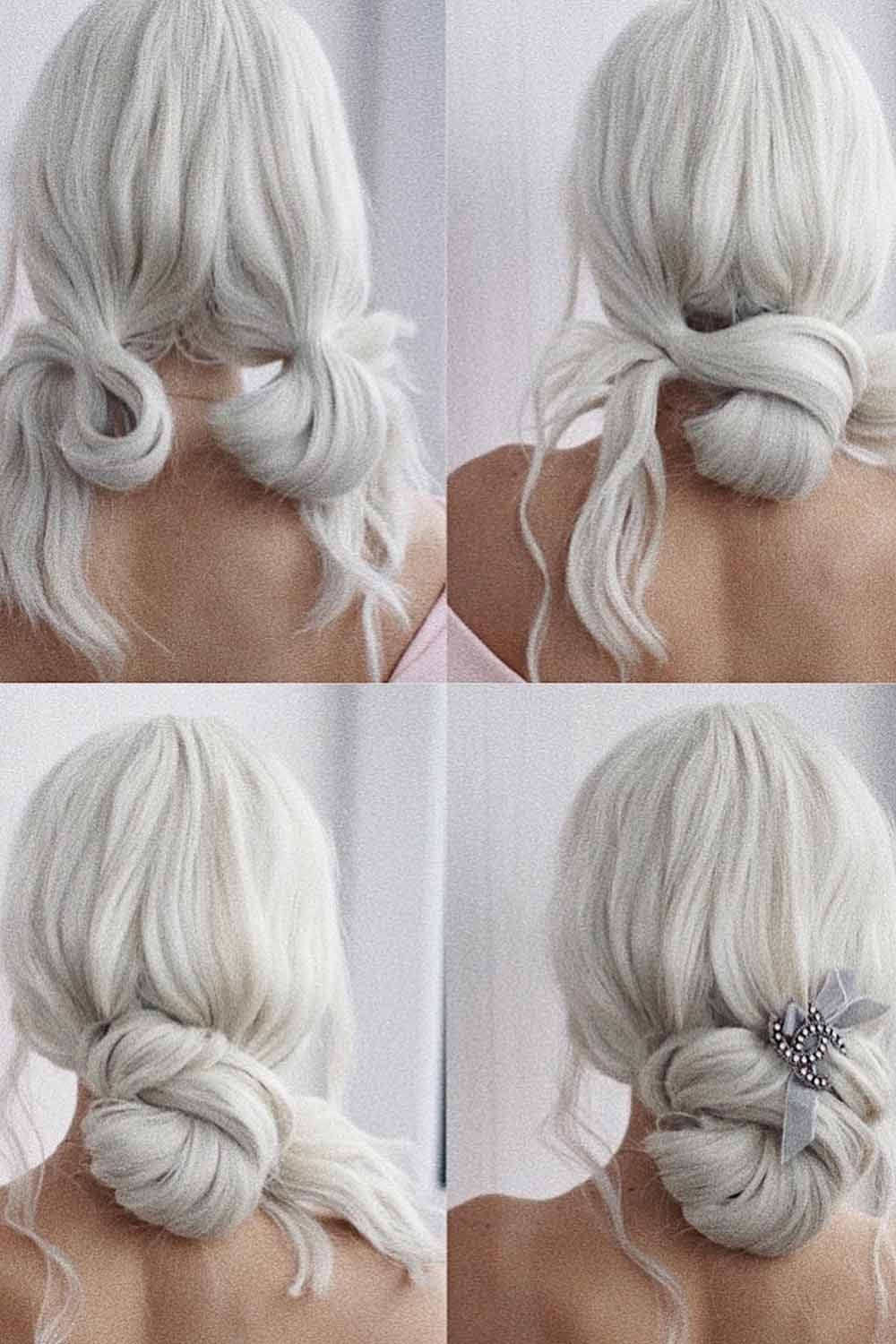 Easy Updo Hairstyle Tutorial for Wedding