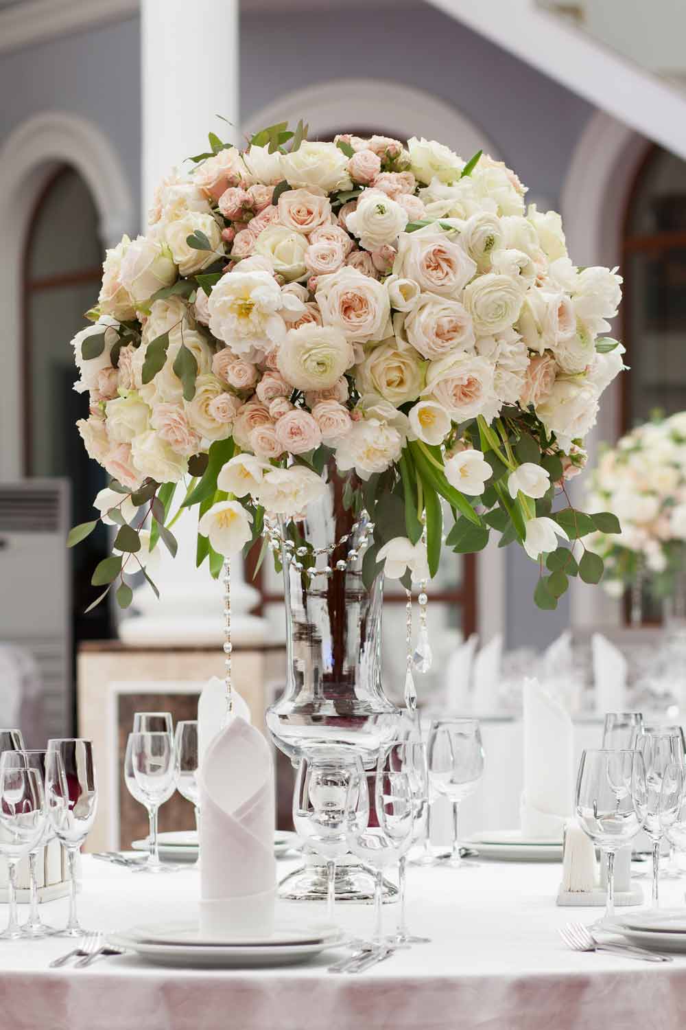 Floral Decoration for White Wedding