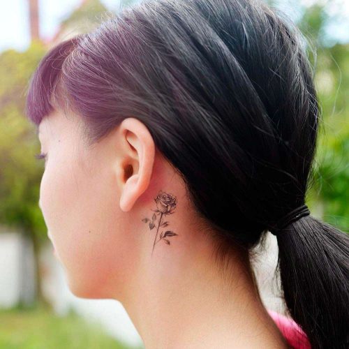 Behind The Ear Tattoos: Full Guide With Ideas - Glaminati.com