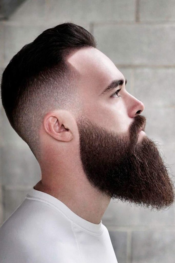 Sleek High Fade Cut & Long Beard