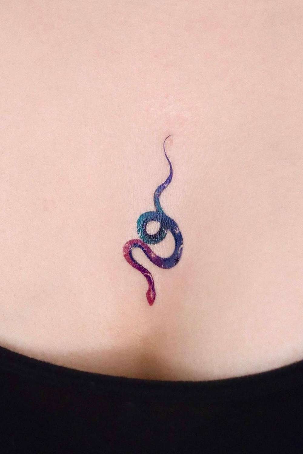 Small Minimalist Snake Tattoo
