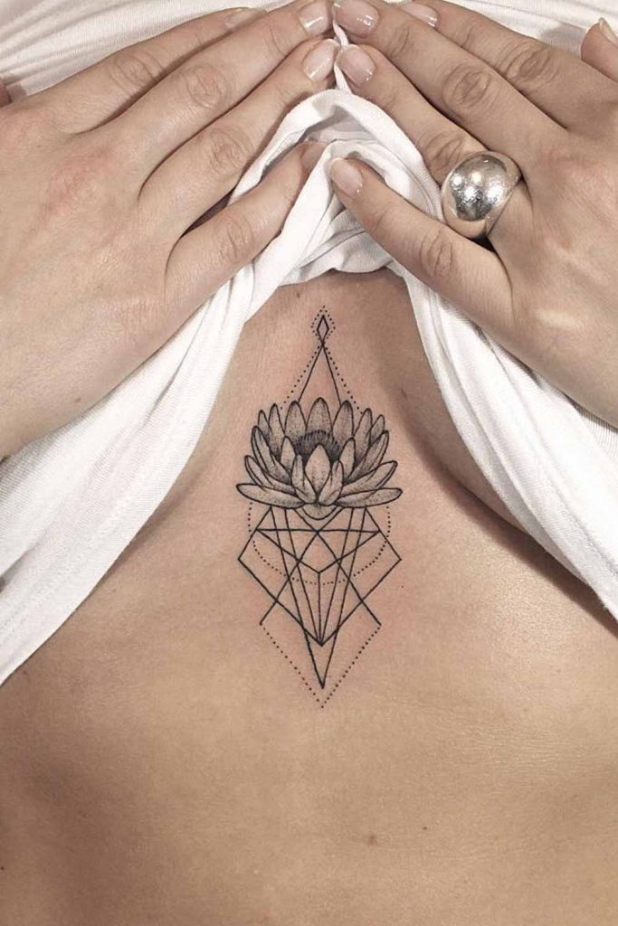 Lotus Mandala Temporary Tattoo  Sternum Underboob Womens Boho Indian Body  Art by Delusion Tattoos  Amazoncouk Beauty