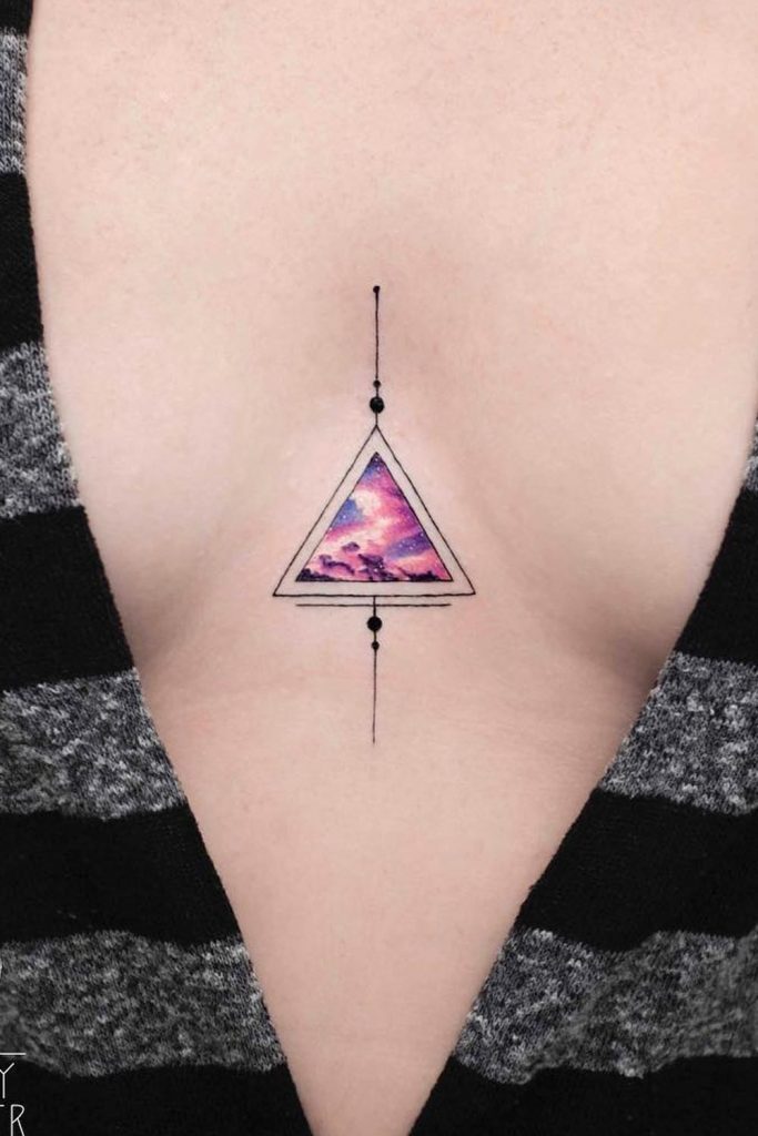 Sternum tattoo by Andrew Brady at Be Good Tattoo Co in Hamilton  rtattoo