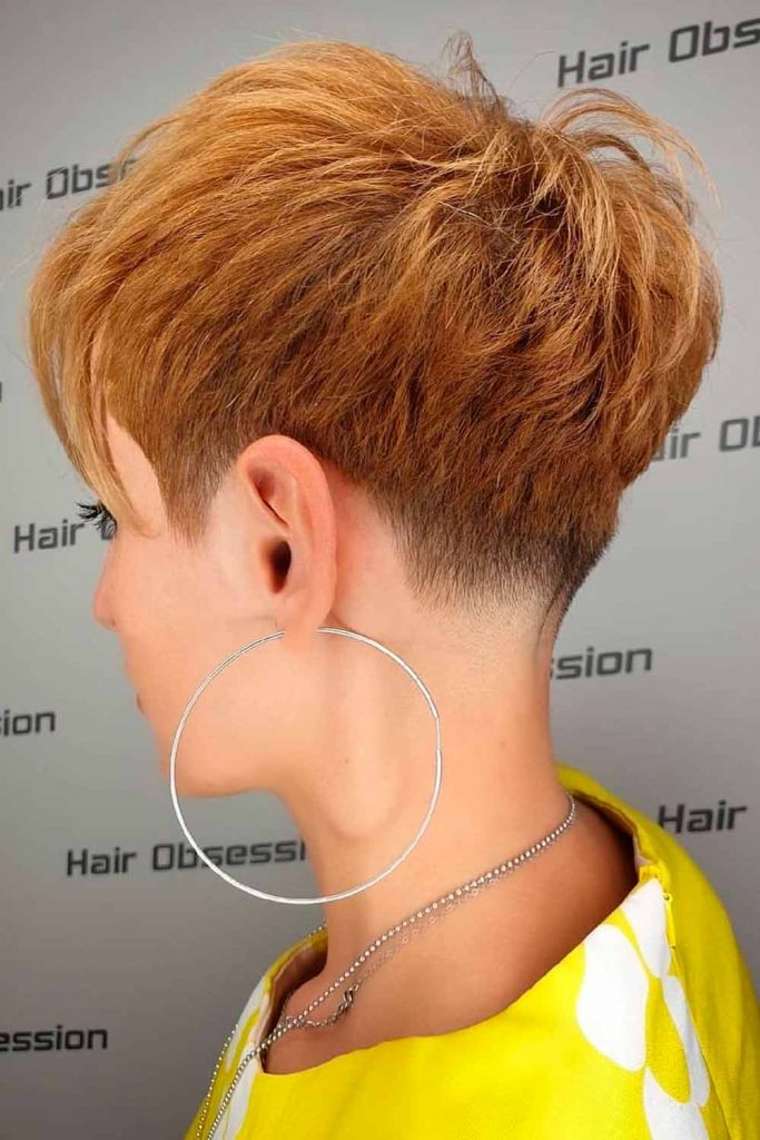 Low Taper With Fade Nape & Long Side Bangs