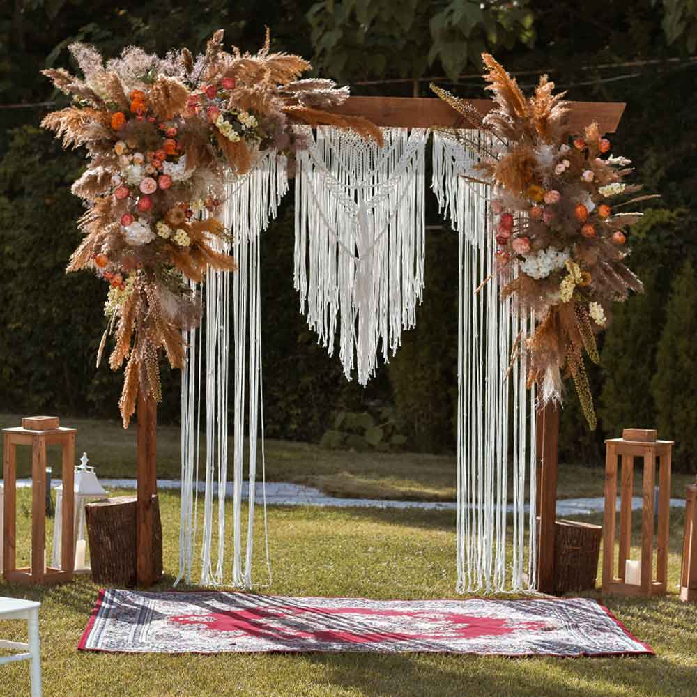 Boho Style Wedding Arch