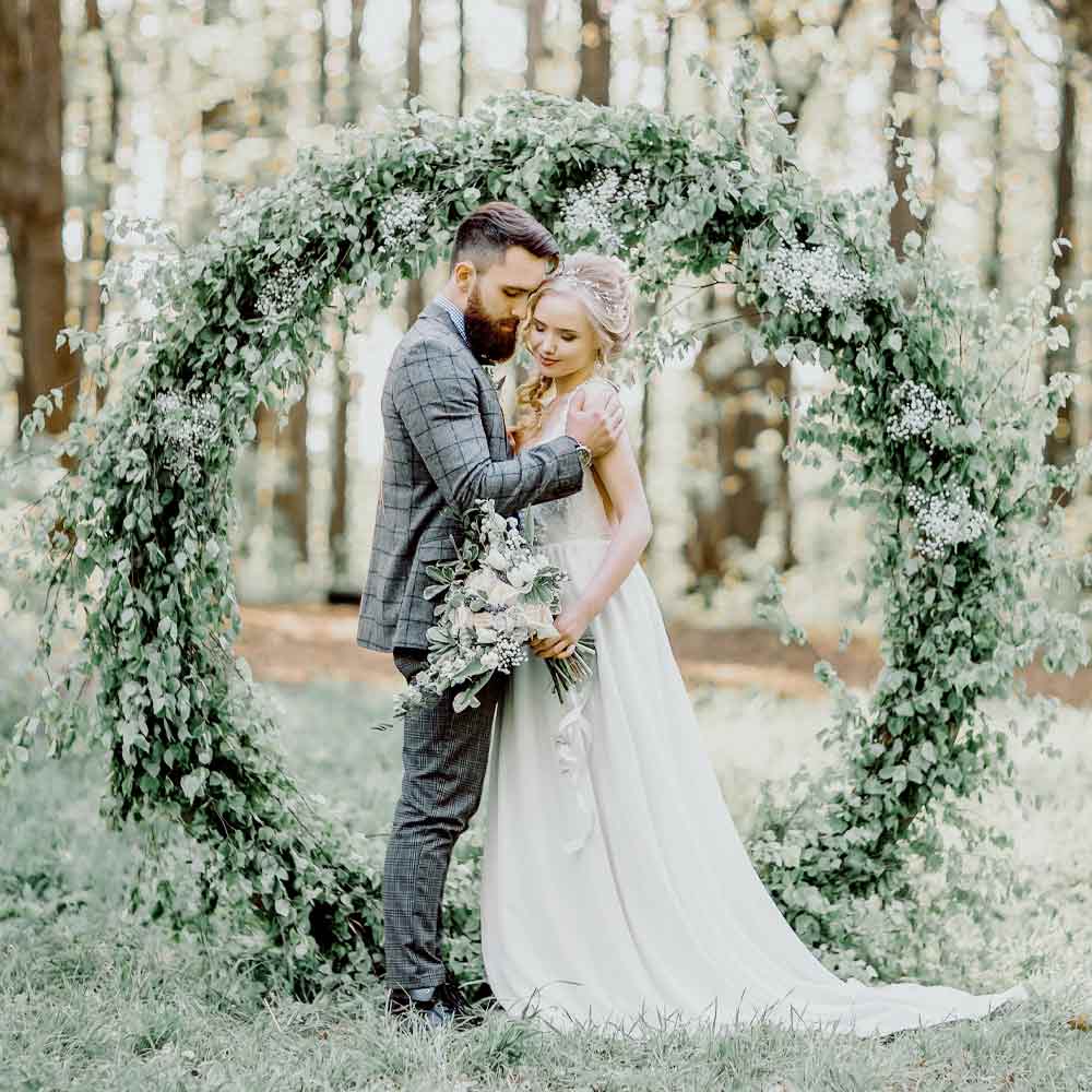 Wedding Arch with Greenery Decoration