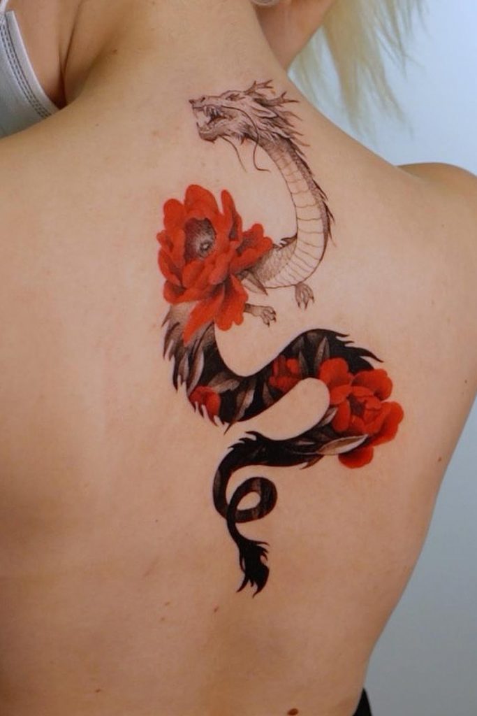 Japaneese Dragon Tattoo Design