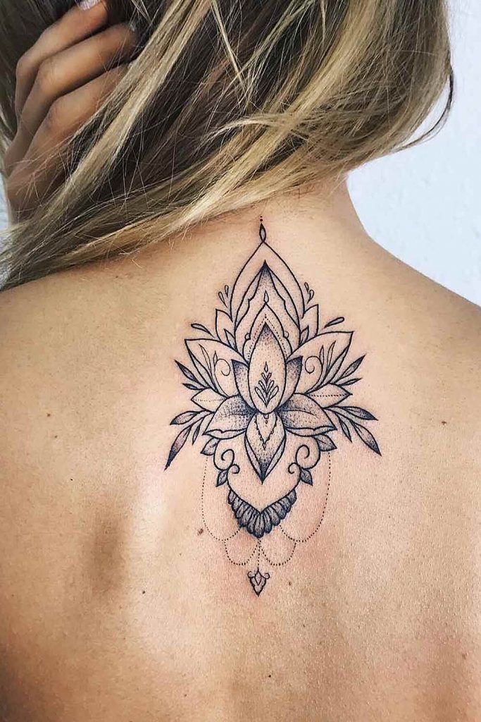 30 Trendy Back Neck Tattoo Designs For Women