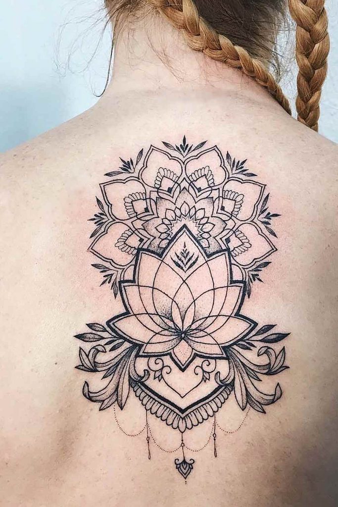 Mandala Style Back Tattoo