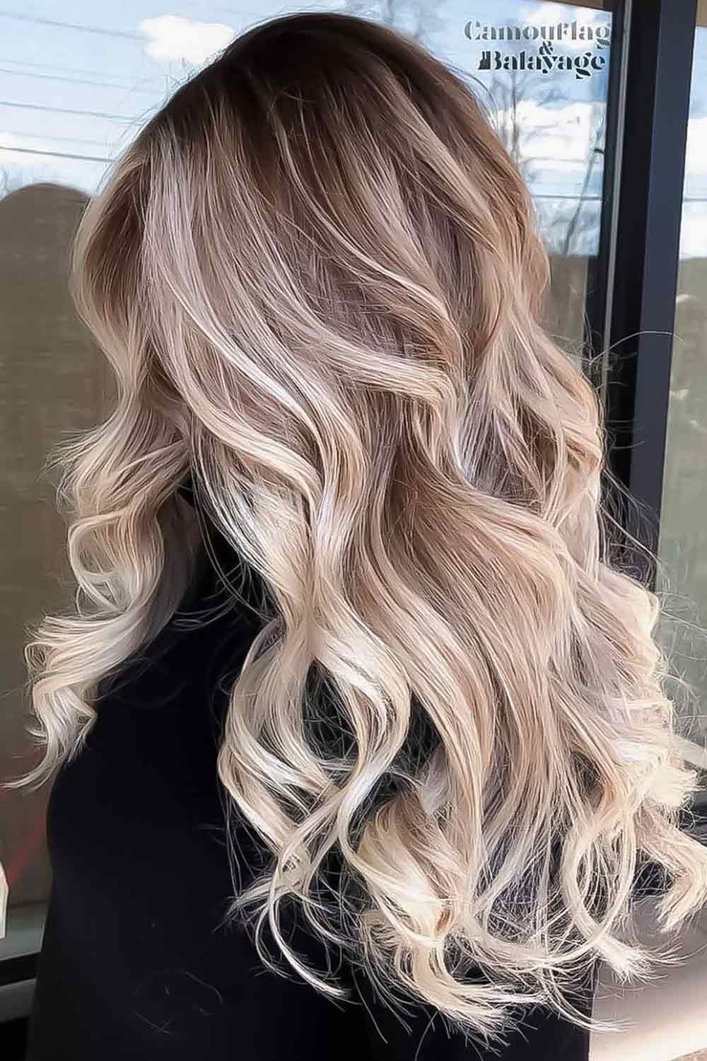 Long Wavy Hair with Highlights