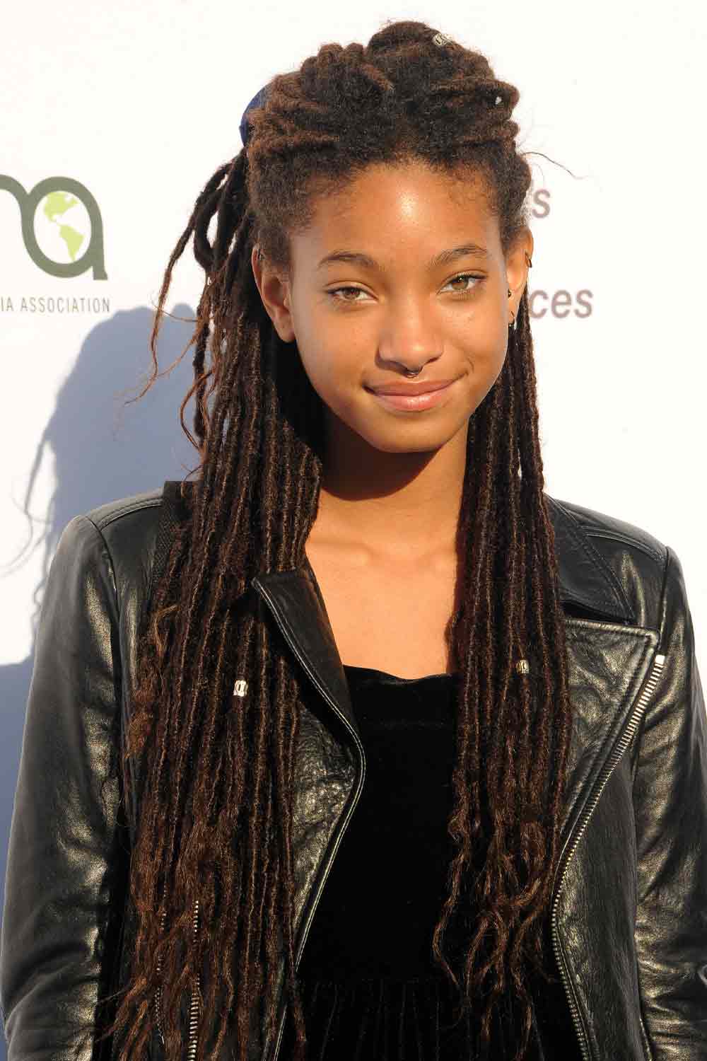 Willow Smith with Long Half Up Dreadlocks