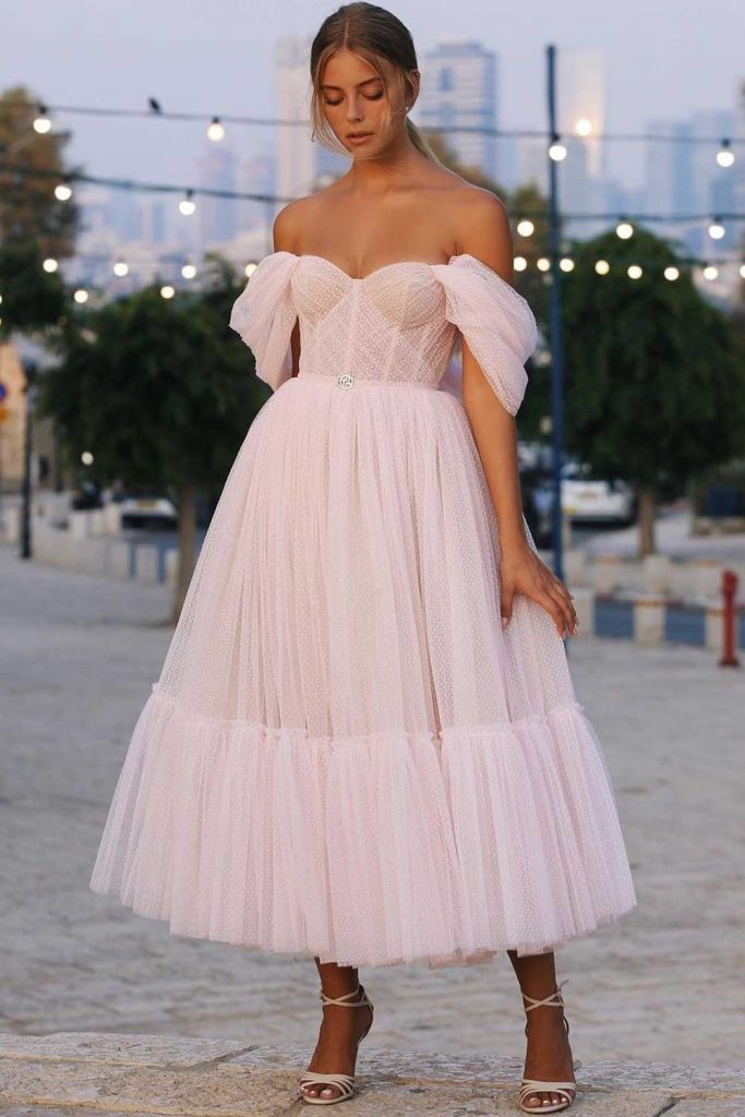 Pink Vintage Wedding Dress