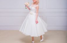Embrace the Retro Magic of Tea Length Wedding Dress