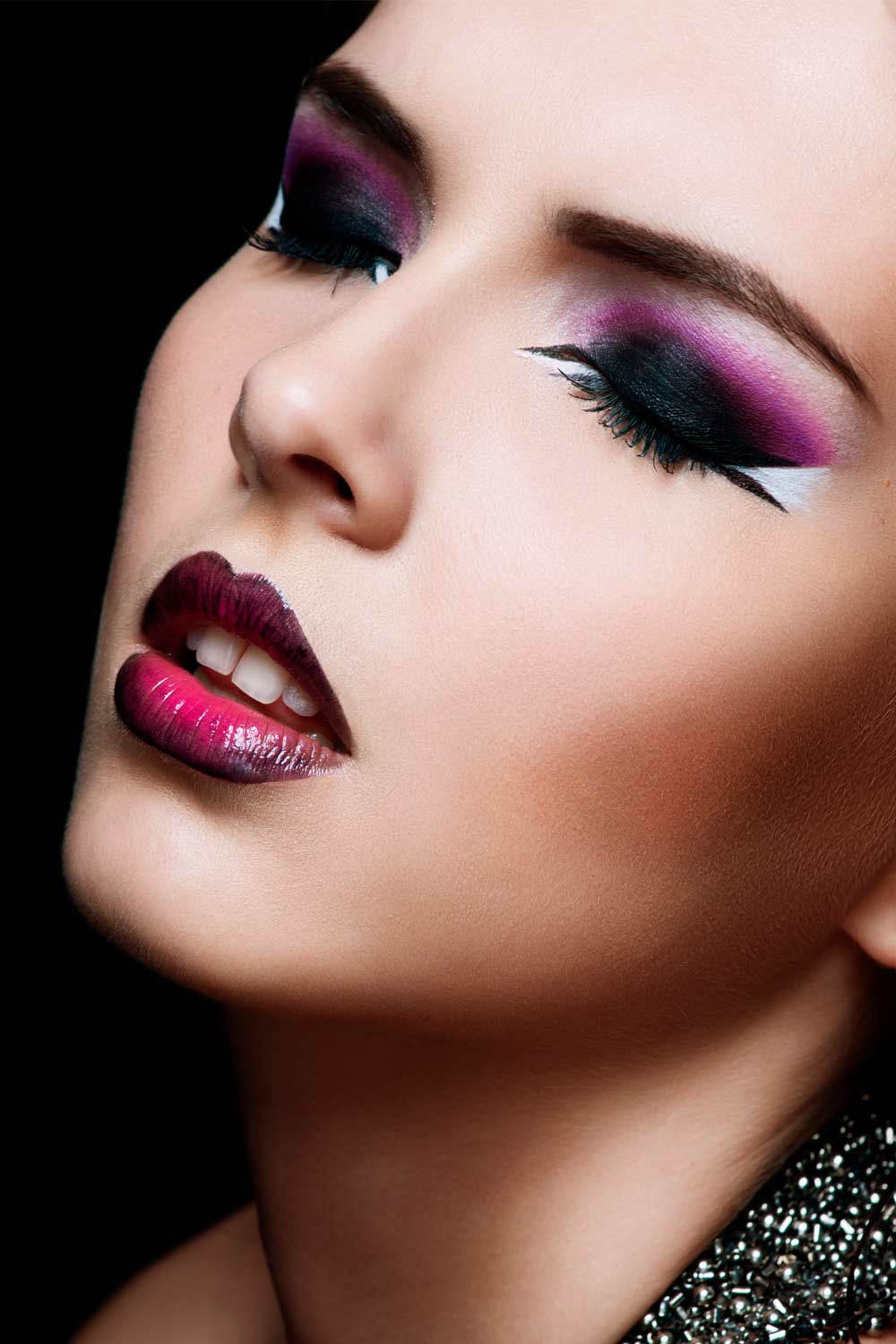 Stunning Makeup Ideas With Purple Gloss