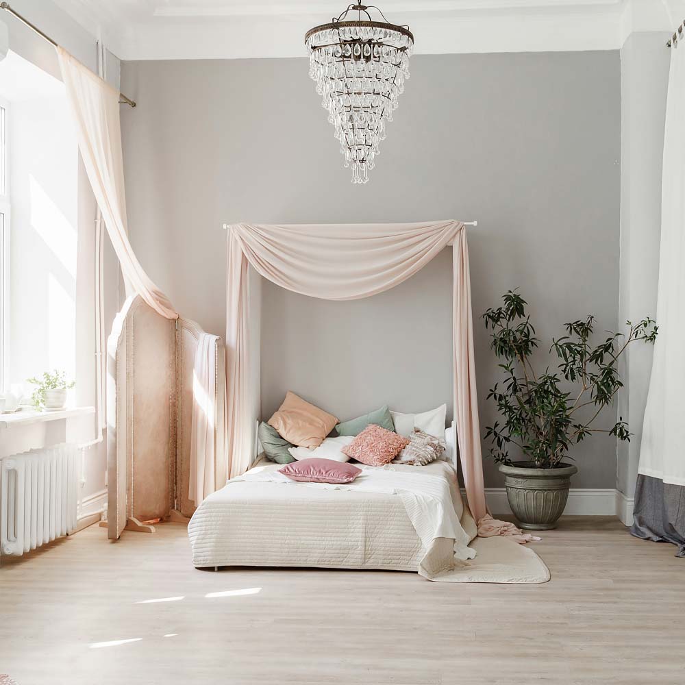 Pastel Colored Bedroom
