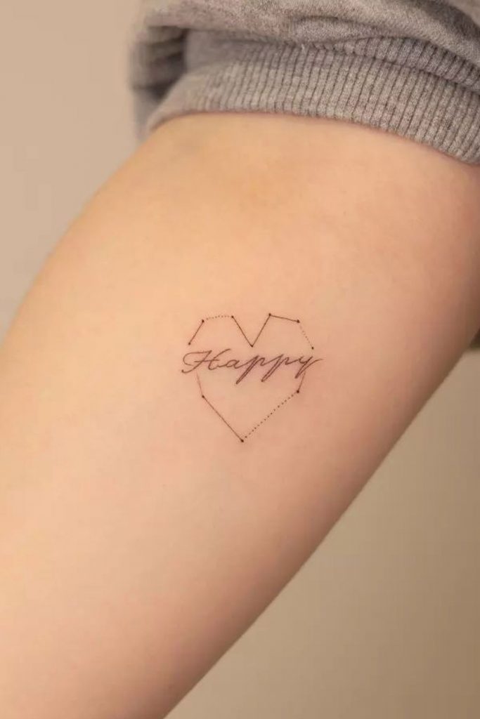 Constellation Heart with Lettering