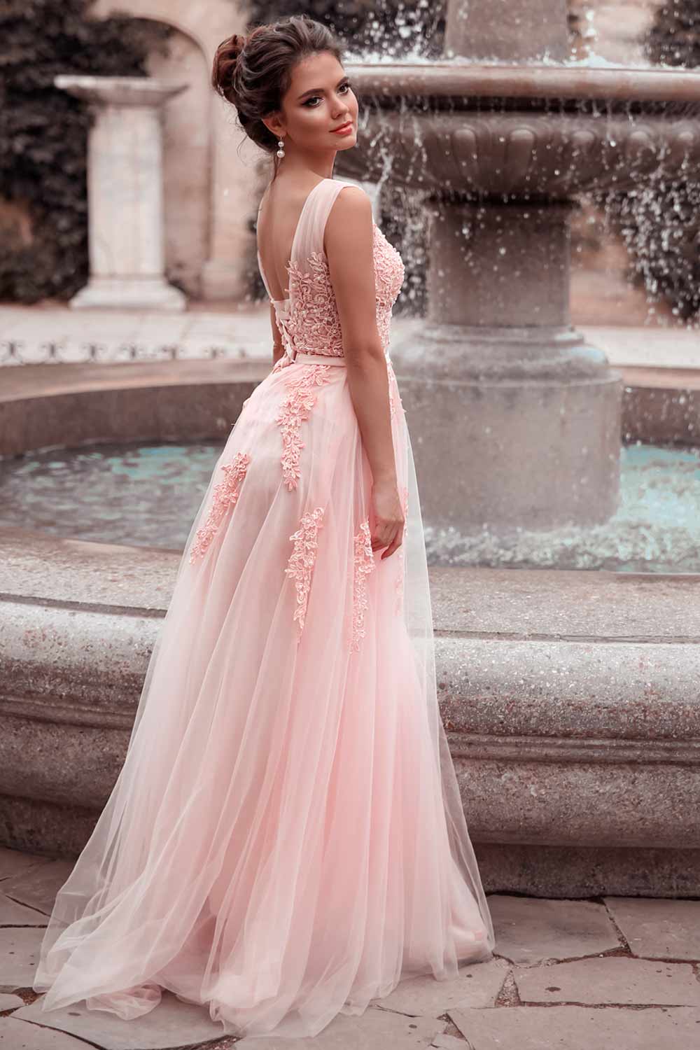 Elegantly Sophisticated Pink Wedding Dresses With Undertones