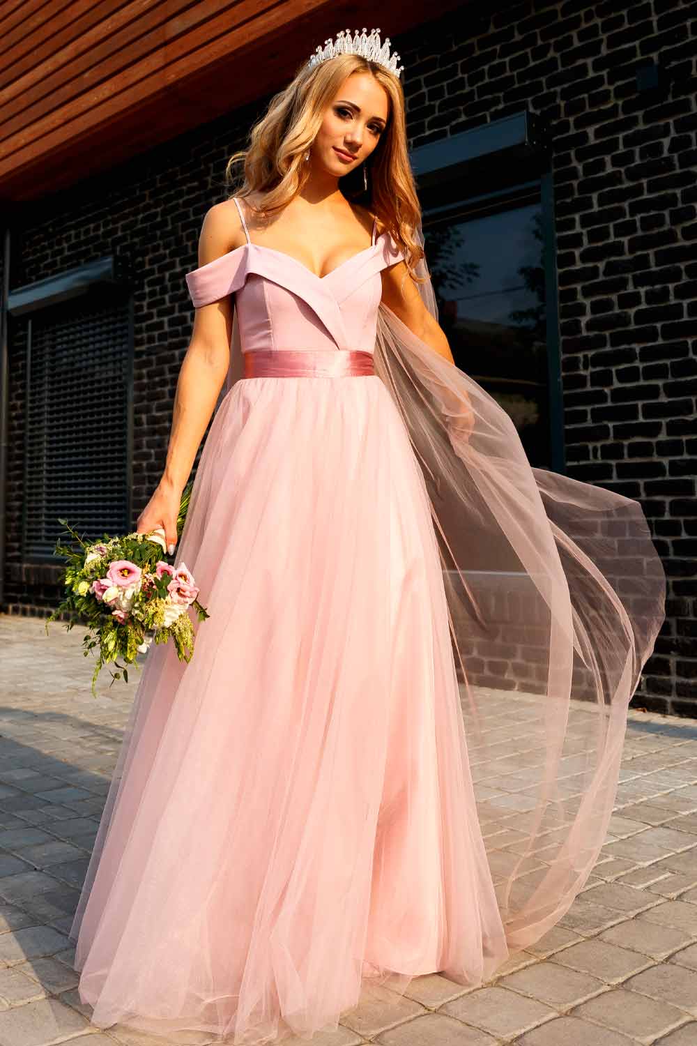 Elegantly Sophisticated Pink Wedding Dresses With Undertones