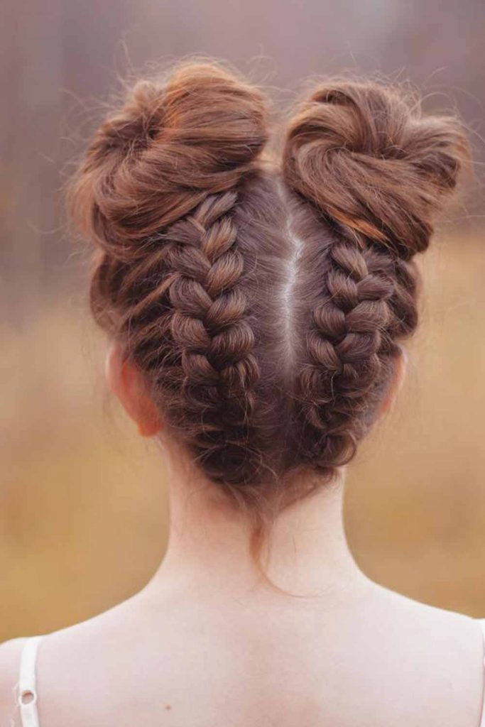 Dutch Braids Buns